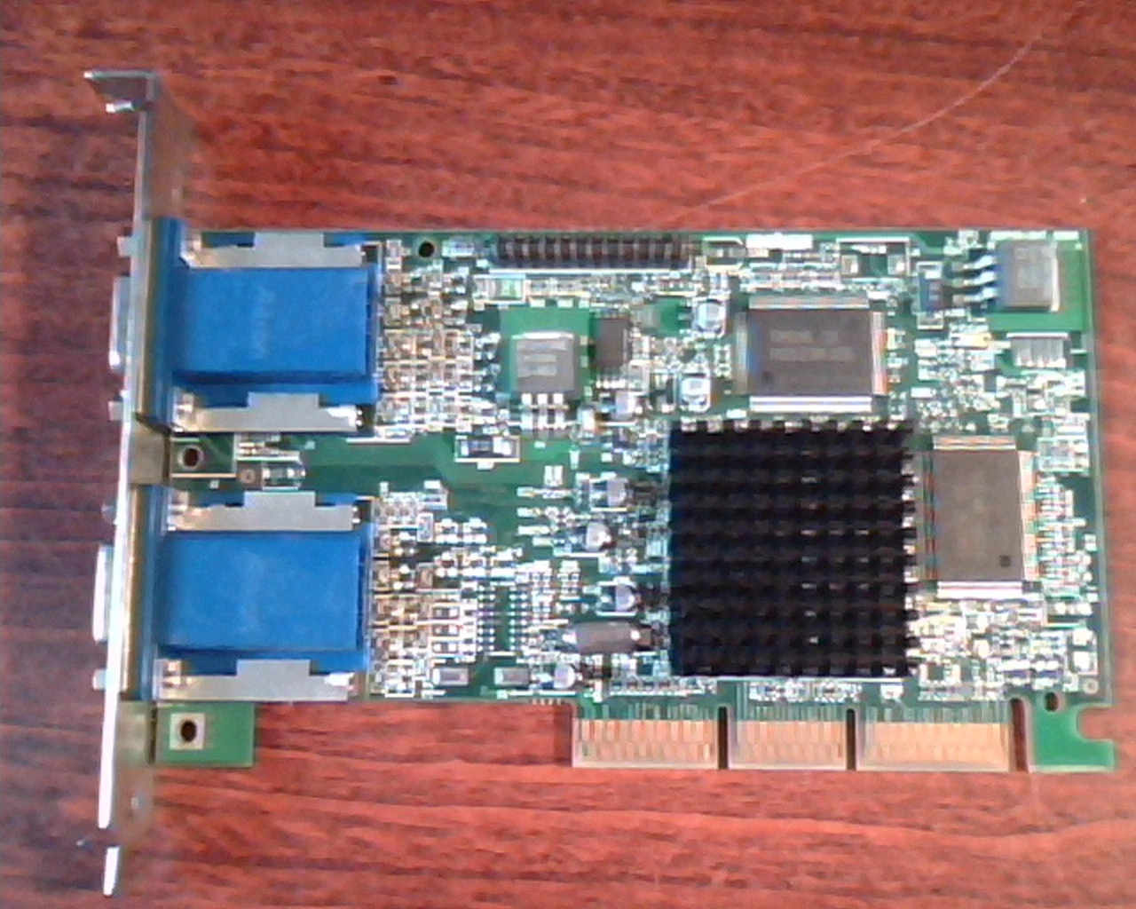AGP card Matrox 971-0302 Rev A MGI G45FMDHA32DB Dual VGA Purcell