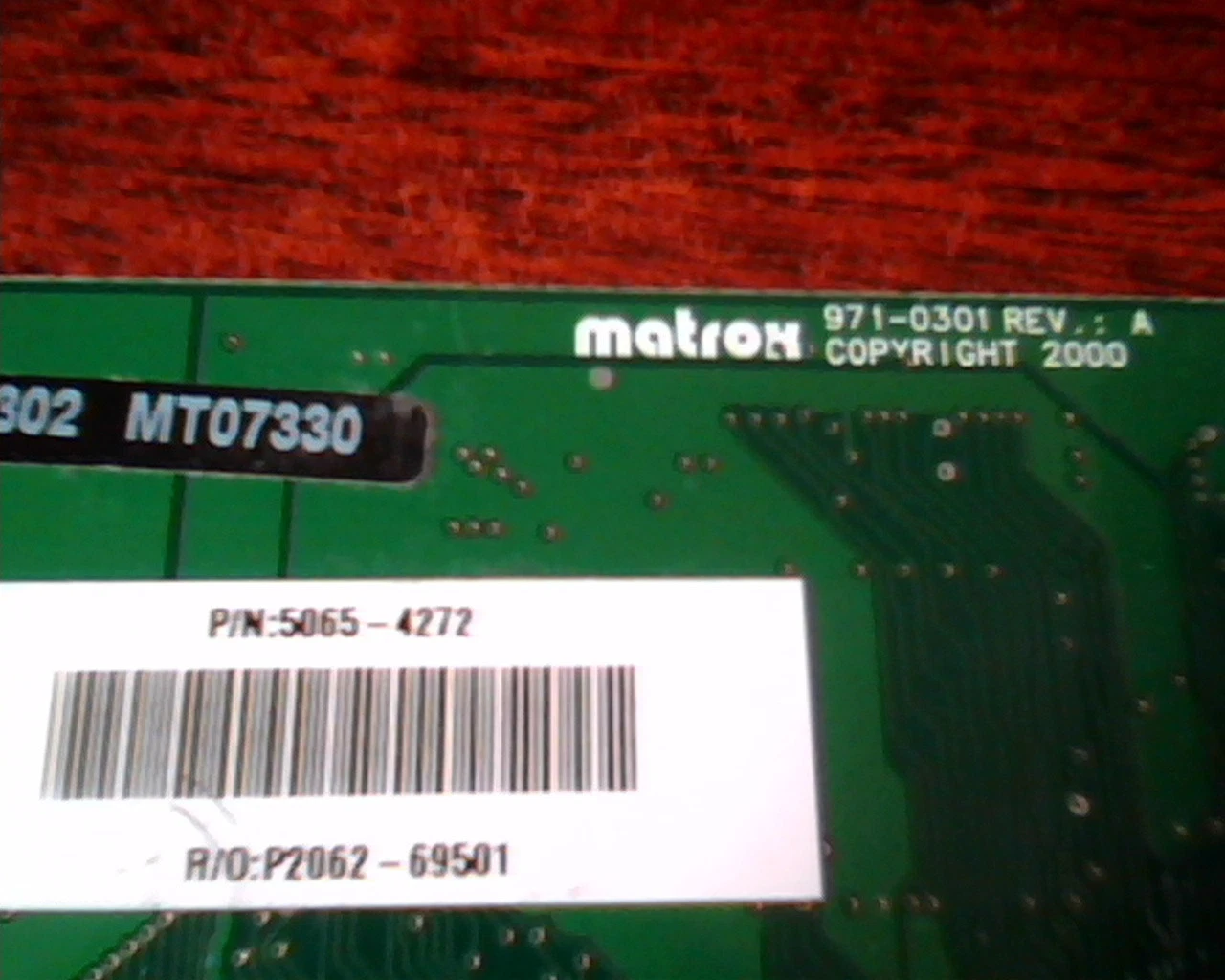 AGP card Matrox 971-0301 Rev A 5065-4272 G45+MDHA16D/OE6 Dual VGA - image 4