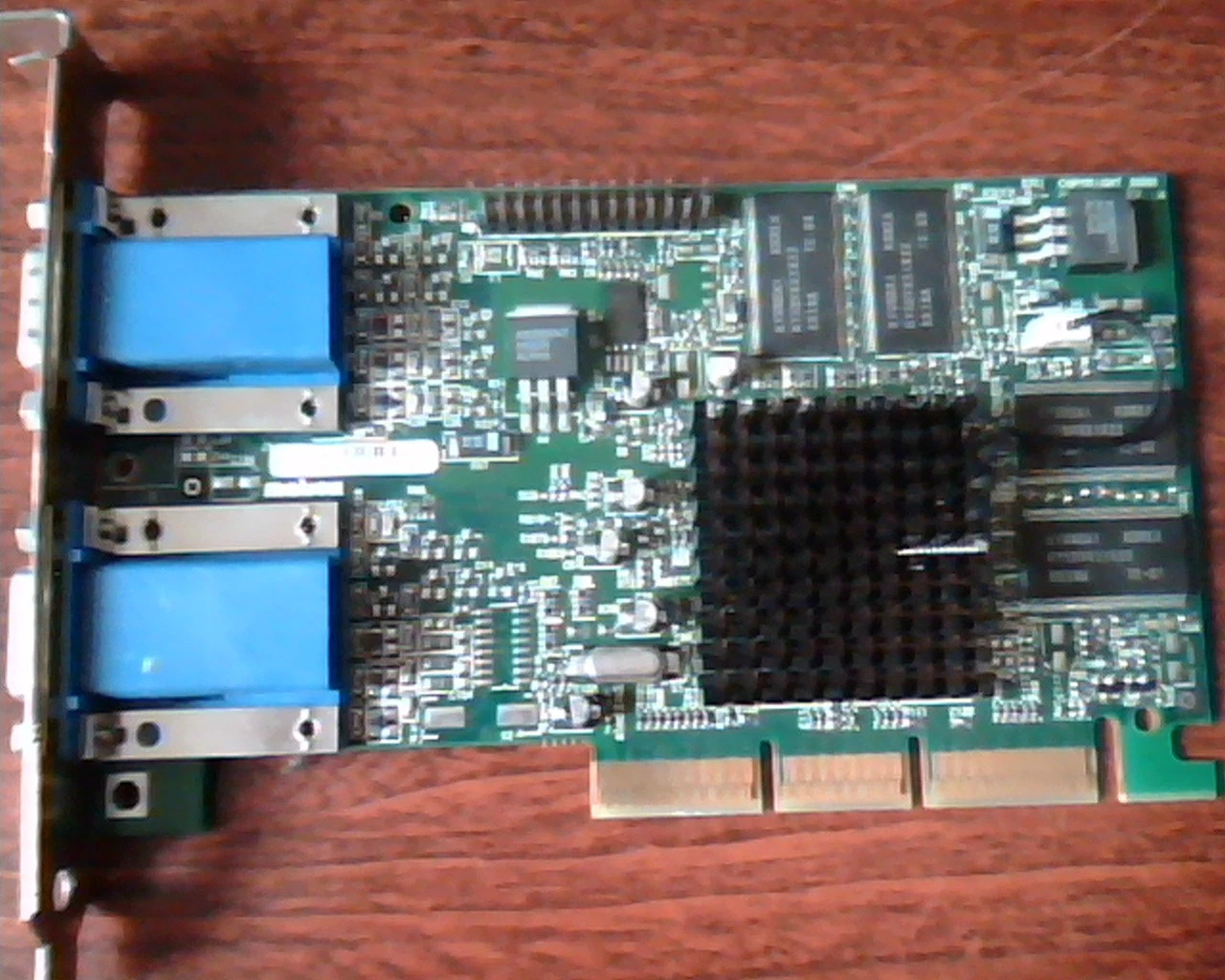 AGP card Matrox 975-0201 Rev A MGI G45+MDHA32DB MTX0960 Dual VGA