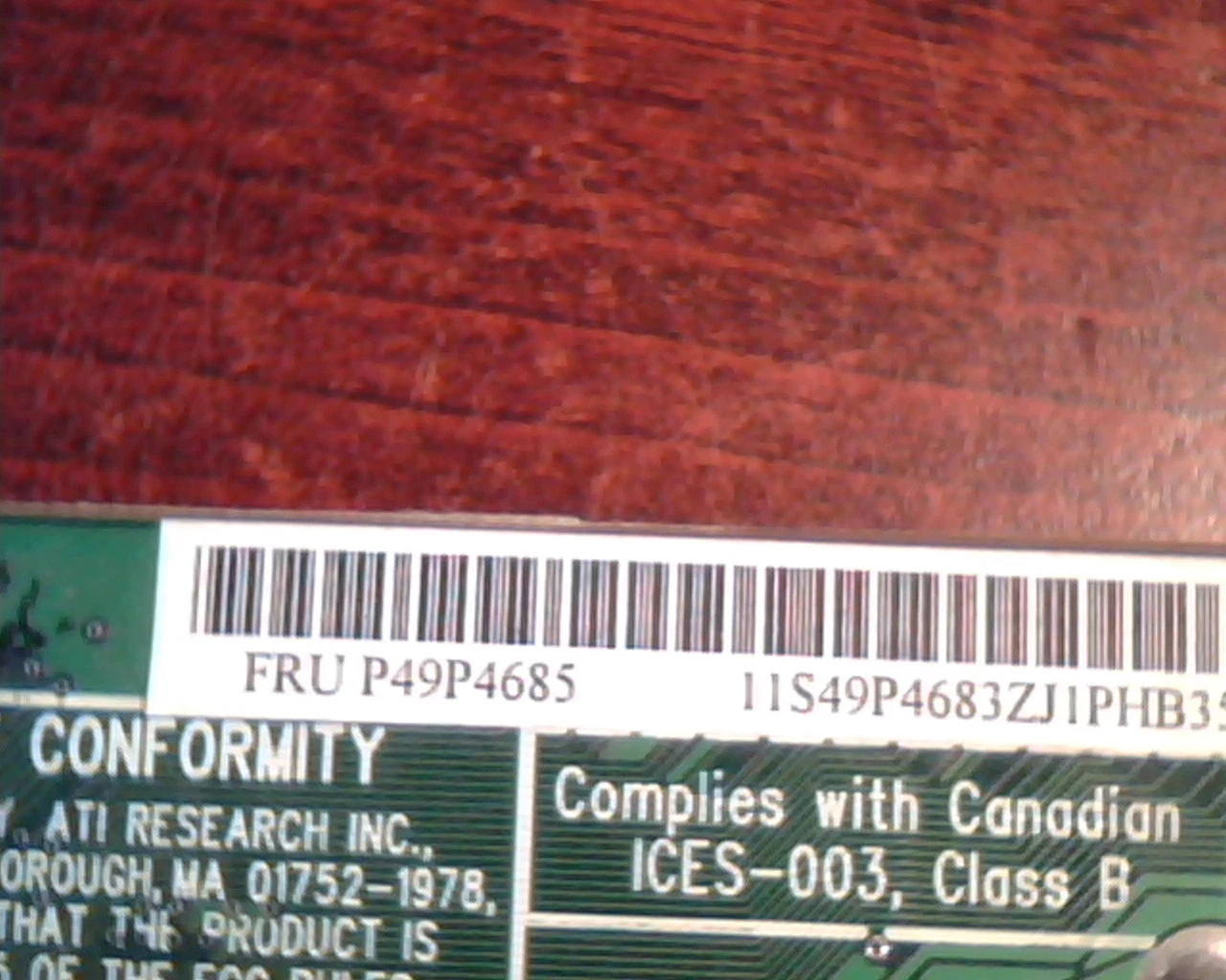 AGP card ATI Radeon 7000 109-92400-00 1029240801 P49P4685 VGA 64MB - image 4