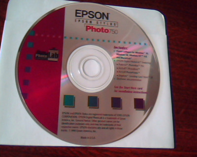CD EPSON Stylus Photo750 PhotoLab PhotoMax PhotoBase ArcSoft Photo750 printer