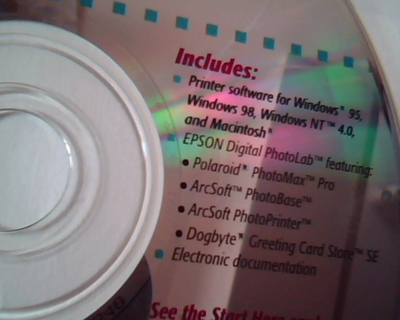 CD EPSON Stylus Photo750 PhotoLab PhotoMax PhotoBase ArcSoft Photo750 printer - image 2