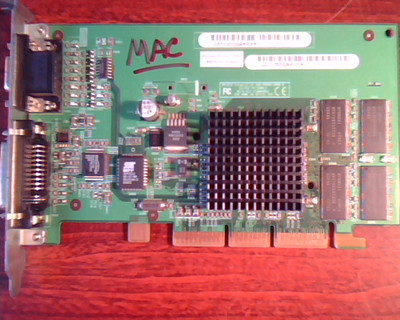 AGP card NVIDIA 180-P0040-0000-B MAC DVI VGA 630-3534 600-8624