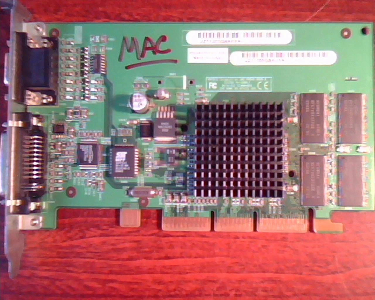 AGP card NVIDIA 180-P0040-0000-B MAC DVI VGA 630-3534 600-8624