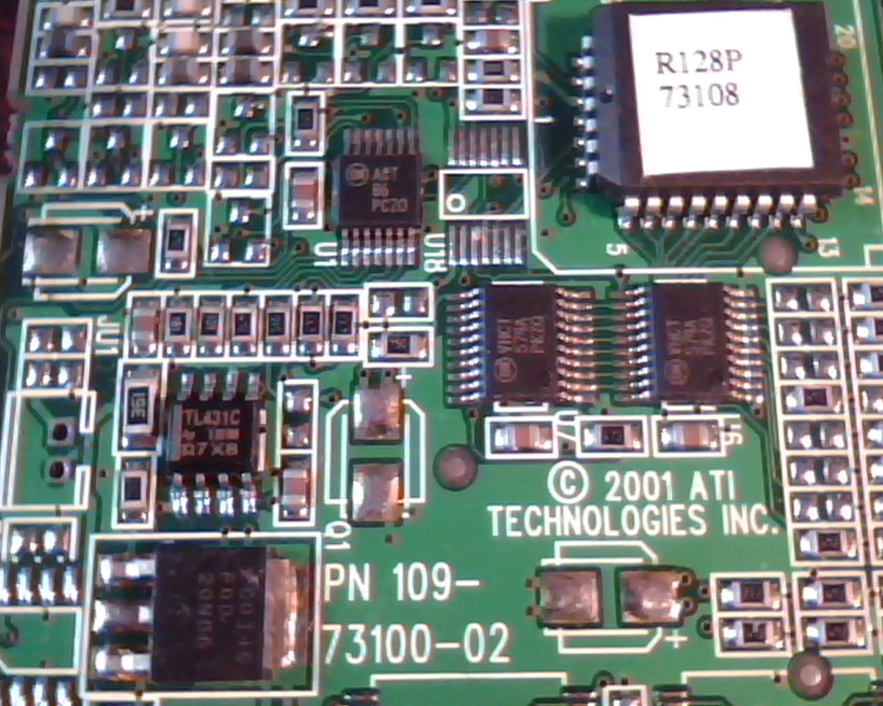 AGP card ATI 109-73100-02 R128P 73108 Rage 128 Ultra A01 VGA N625 - image 2