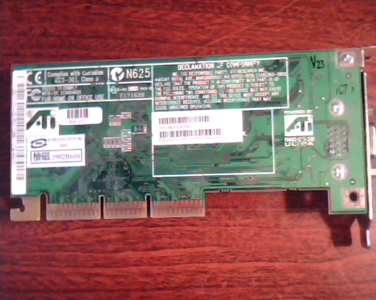 AGP card ATI 109-73100-02 R128P 73108 Rage 128 Ultra A01 VGA N625 - image 6