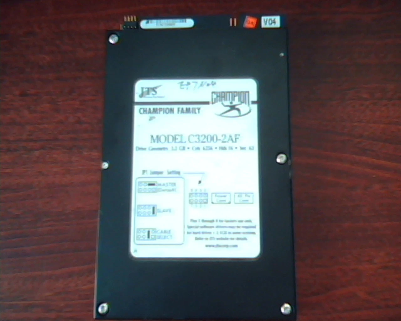Hard Disk Drive IDE JTS Champion Family C3200-2AF 3.2GB 61273-604 Rev B1 - image 3