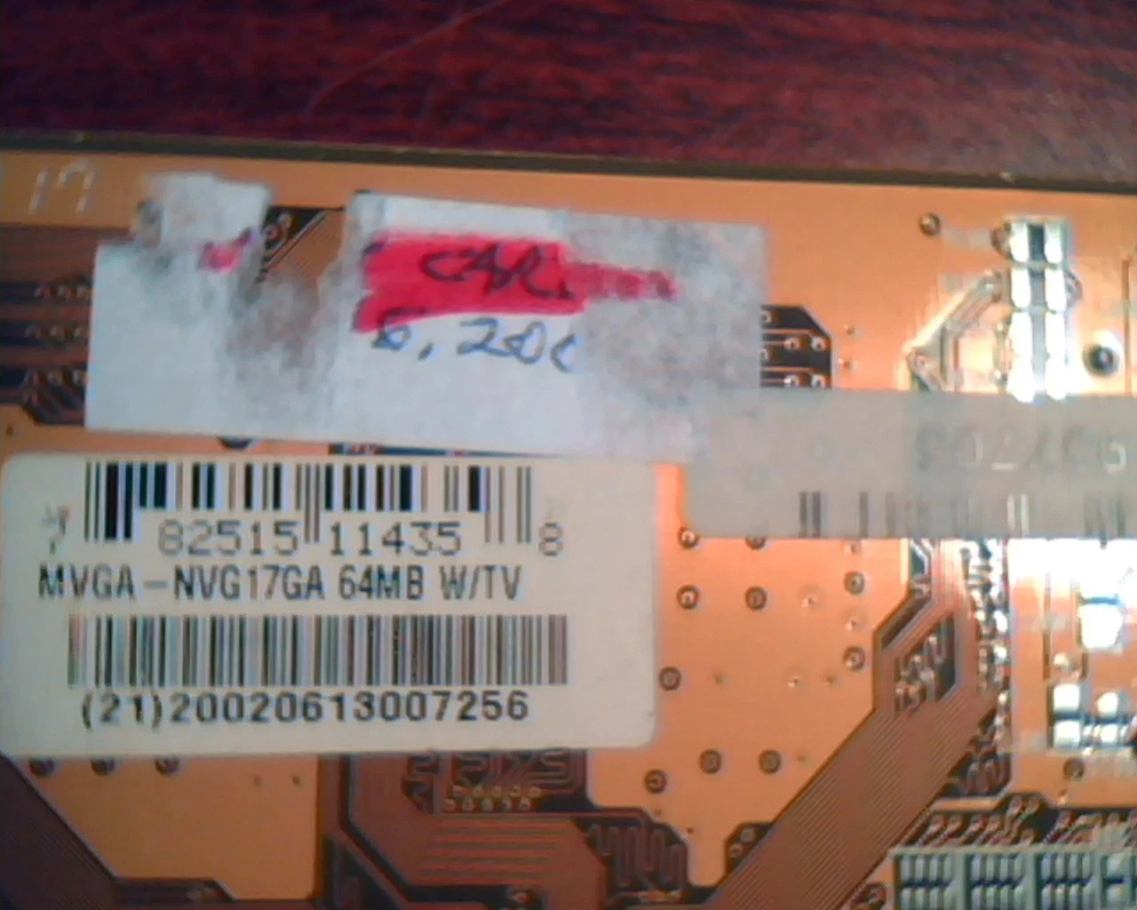 AGP card NVIDIA PMC MVGA-NVG17GA 64MB W/TV PMC Flash MCZ4C VGA Video - image 4