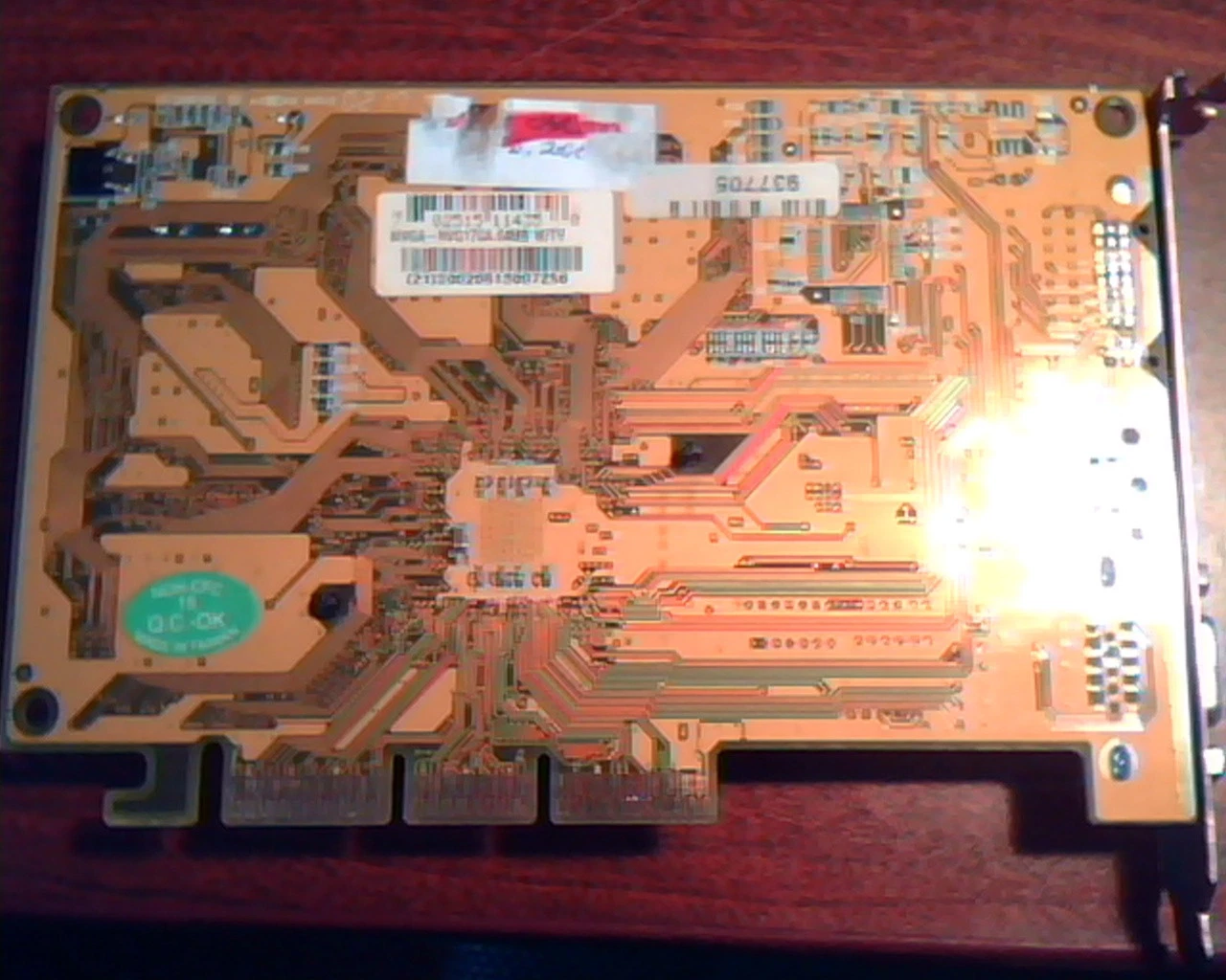 AGP card NVIDIA PMC MVGA-NVG17GA 64MB W/TV PMC Flash MCZ4C VGA Video - image 5