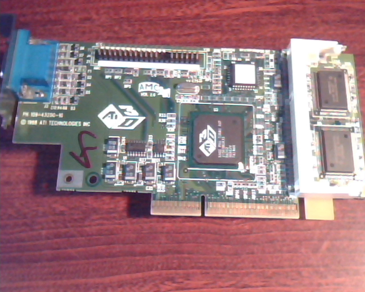 AGP card ATI Rage Pro Turbo 109-43200-10 Ver 23.0 3DRage 43202 N424 VGA