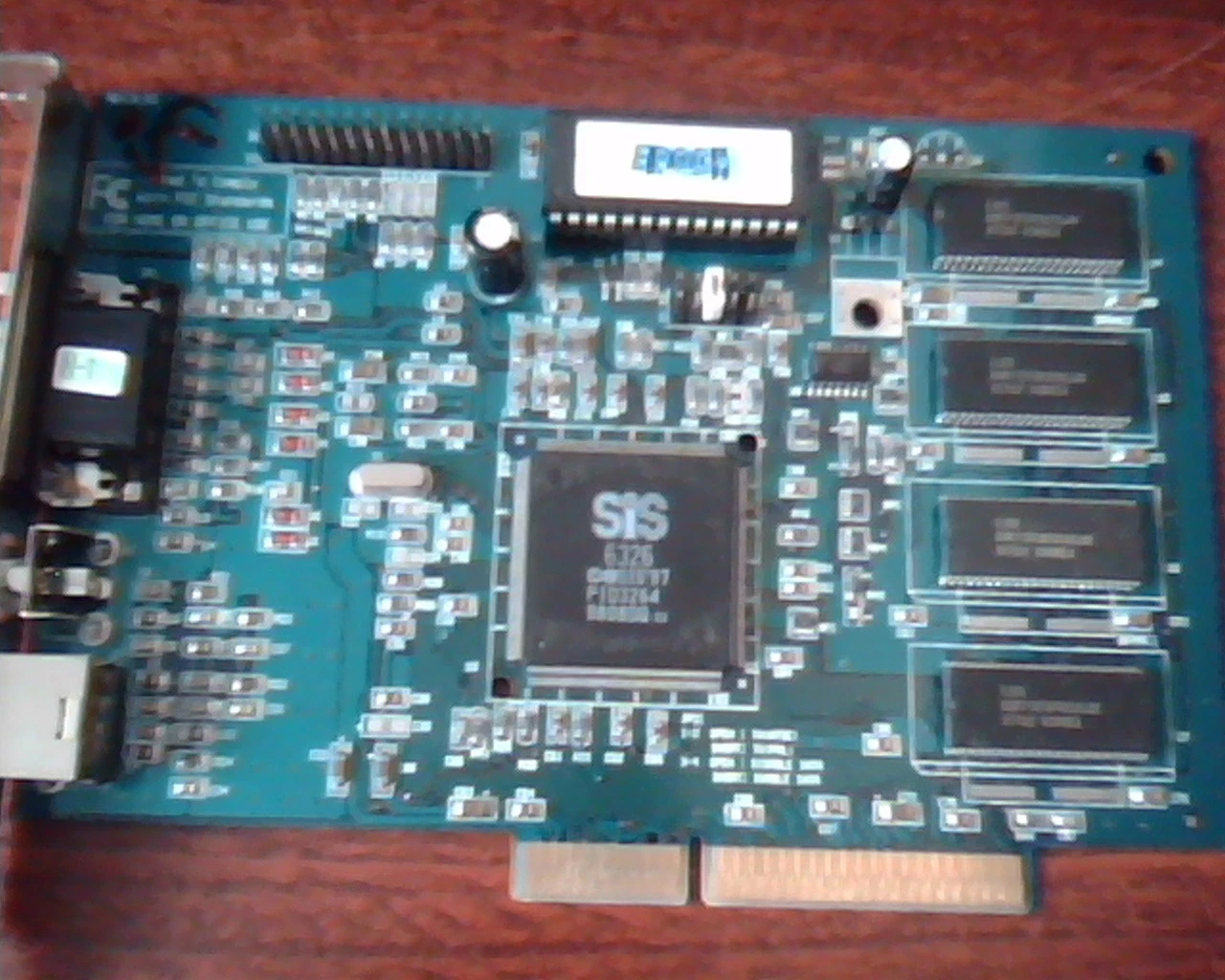 AGP card Epoch SiS 6326 Rev 9.2C 9808DQ 4MB F183110839 103711 VGA TV S-Video
