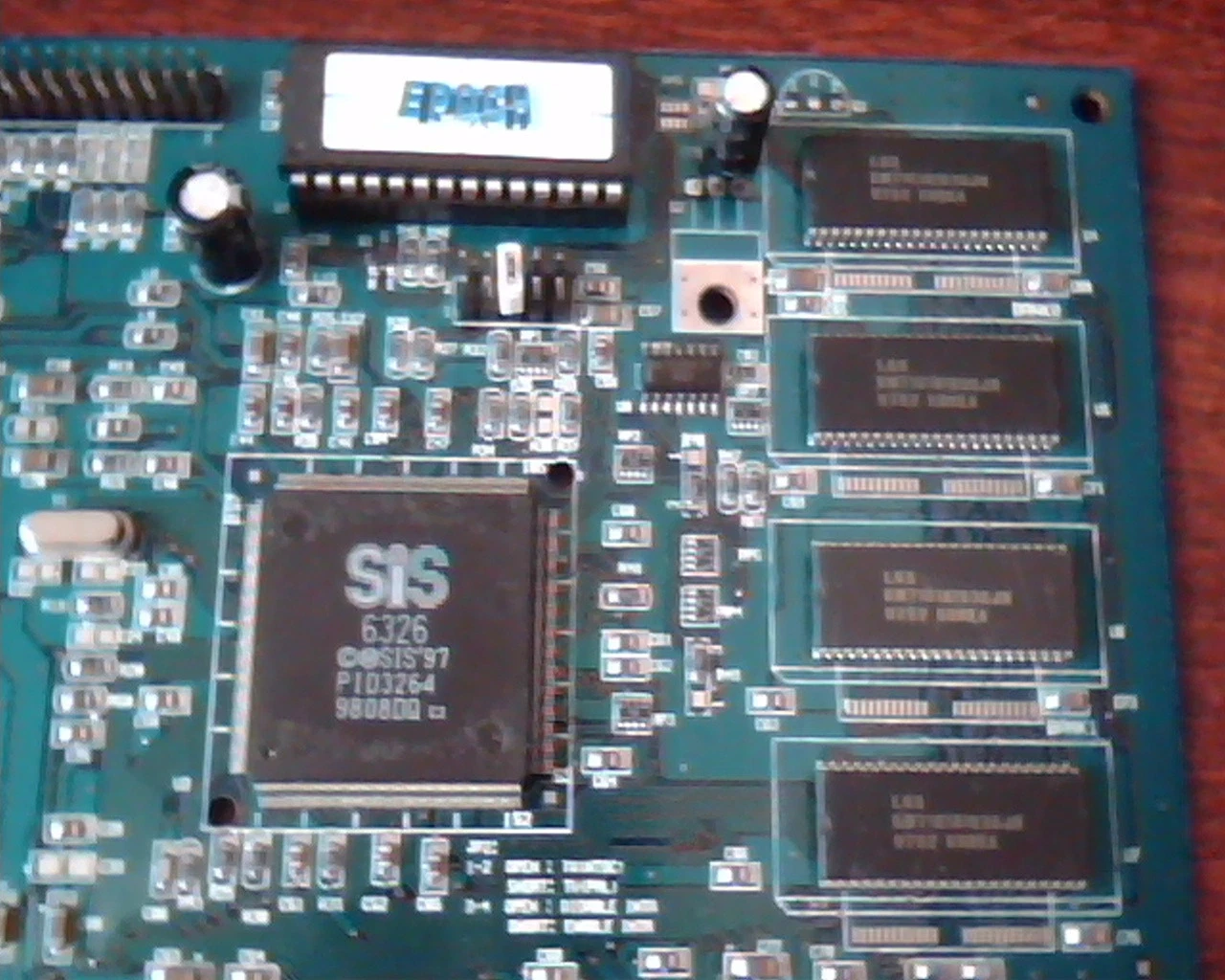 AGP card Epoch SiS 6326 Rev 9.2C 9808DQ 4MB F183110839 103711 VGA TV S-Video - image 2