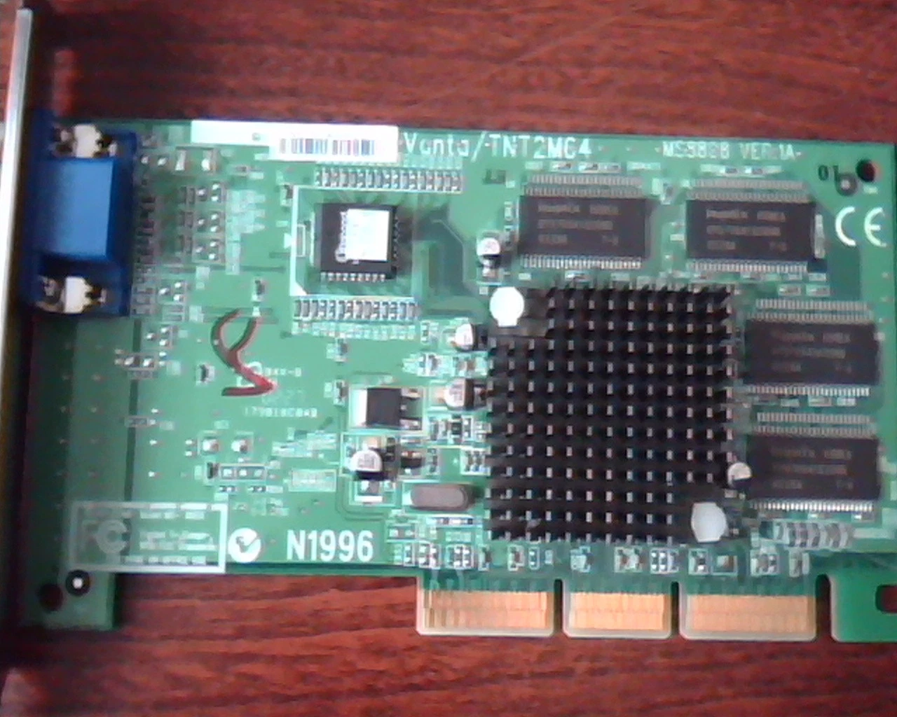 AGP card Micro-Star MS-8808 Vanta TNT2MC4 MS8808 Ver 1A NVIDIA TNT2 32M VGA