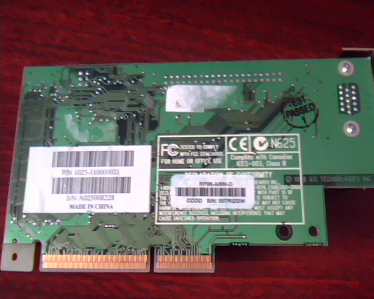 AGP card ATI 109-49800-11 Rage Turbo Pro 1025-210000021 N625 VGA 8MB - image 5