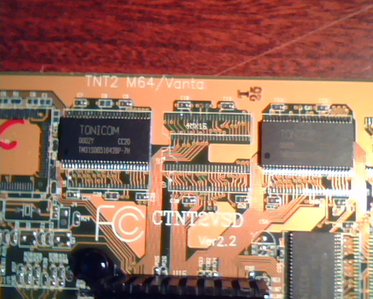 AGP card CTNT2VSD TNT2 M64 Vanta 32M NVIDIA Model 64 TV S-Video VGA - image 2
