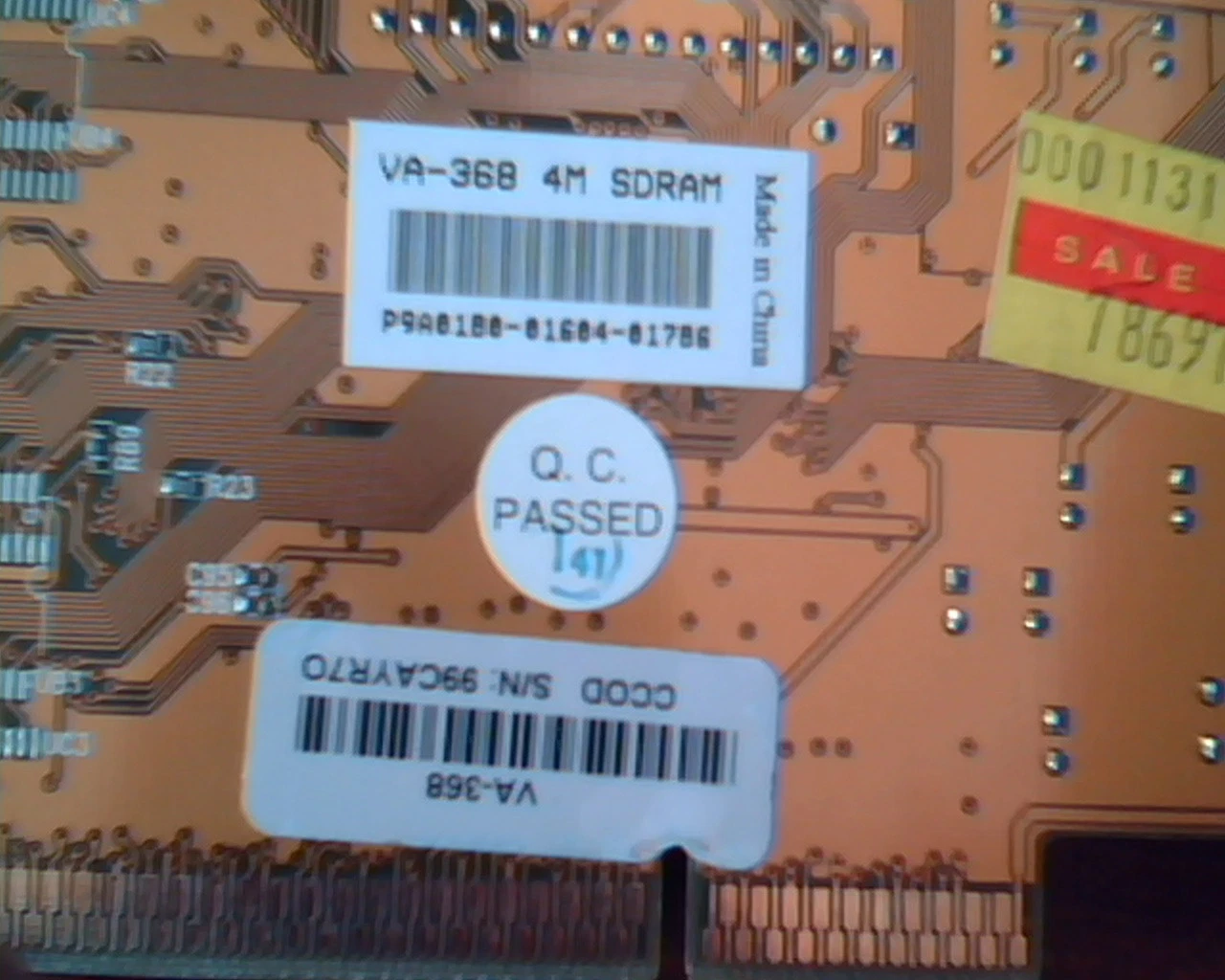 AGP card S3 VGA Trio 3D/2X OnBoard QCA2HC VA-368 4M SDRAM P9A0180-01604-01786 - image 3