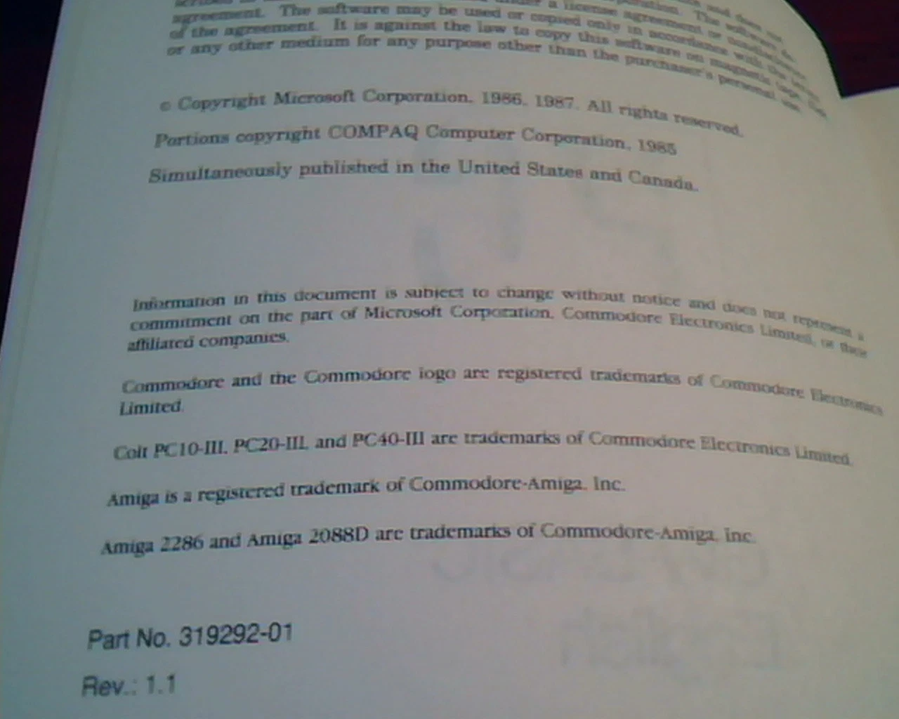 PC GW-BASIC English Commodore Book Manual 319292-01 Amiga - image 4