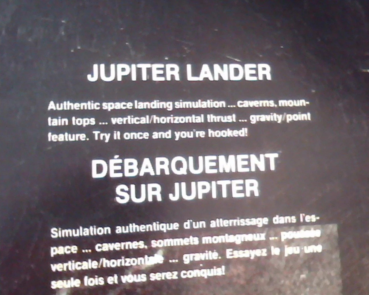 Jupiter Lander Booklet VIC 1907 Game manual - Vintage - image 2