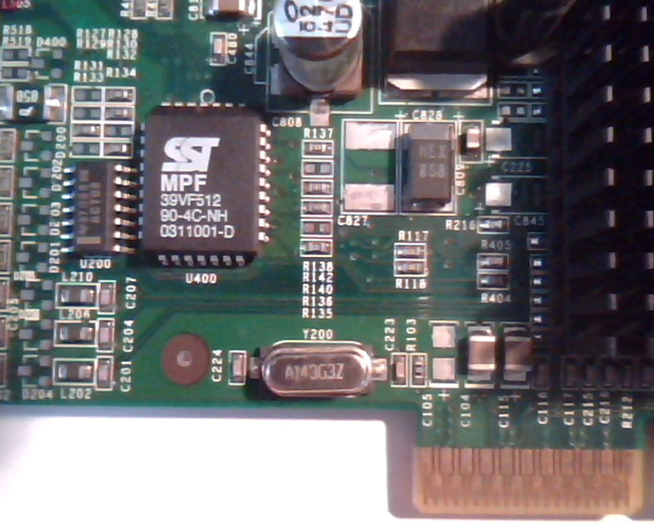 AGP card Nvidia P44 VGA 0B VGA 39VF512 MPF P64940B9VPB1EH - image 3