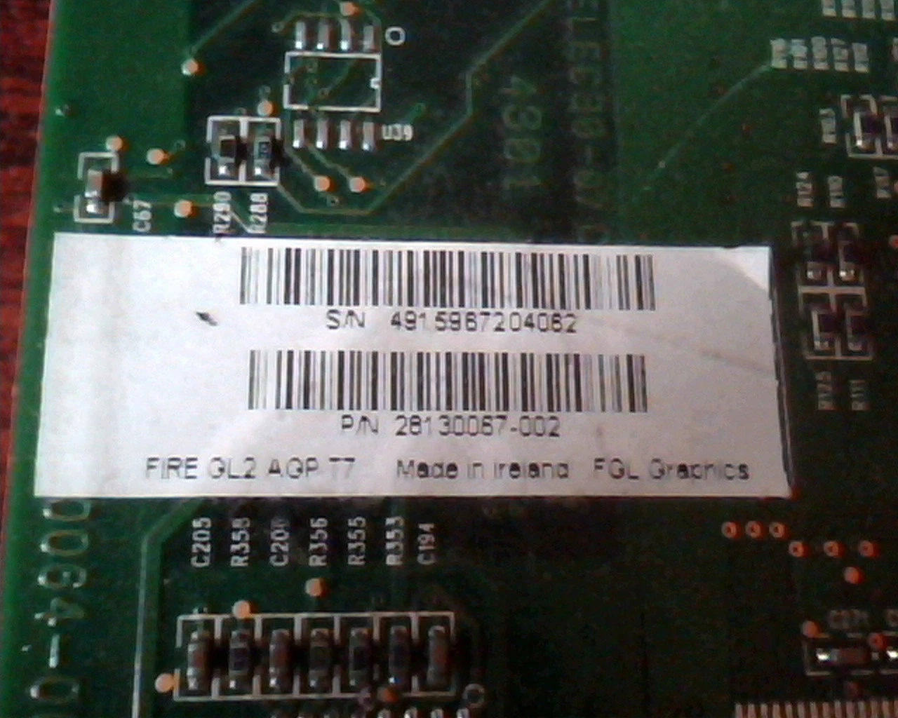 AGP card Diamond Fire GL2 Five Firmware 1.14 ATI IBM 25P4566 28130067 TV DVI VGA - image 5