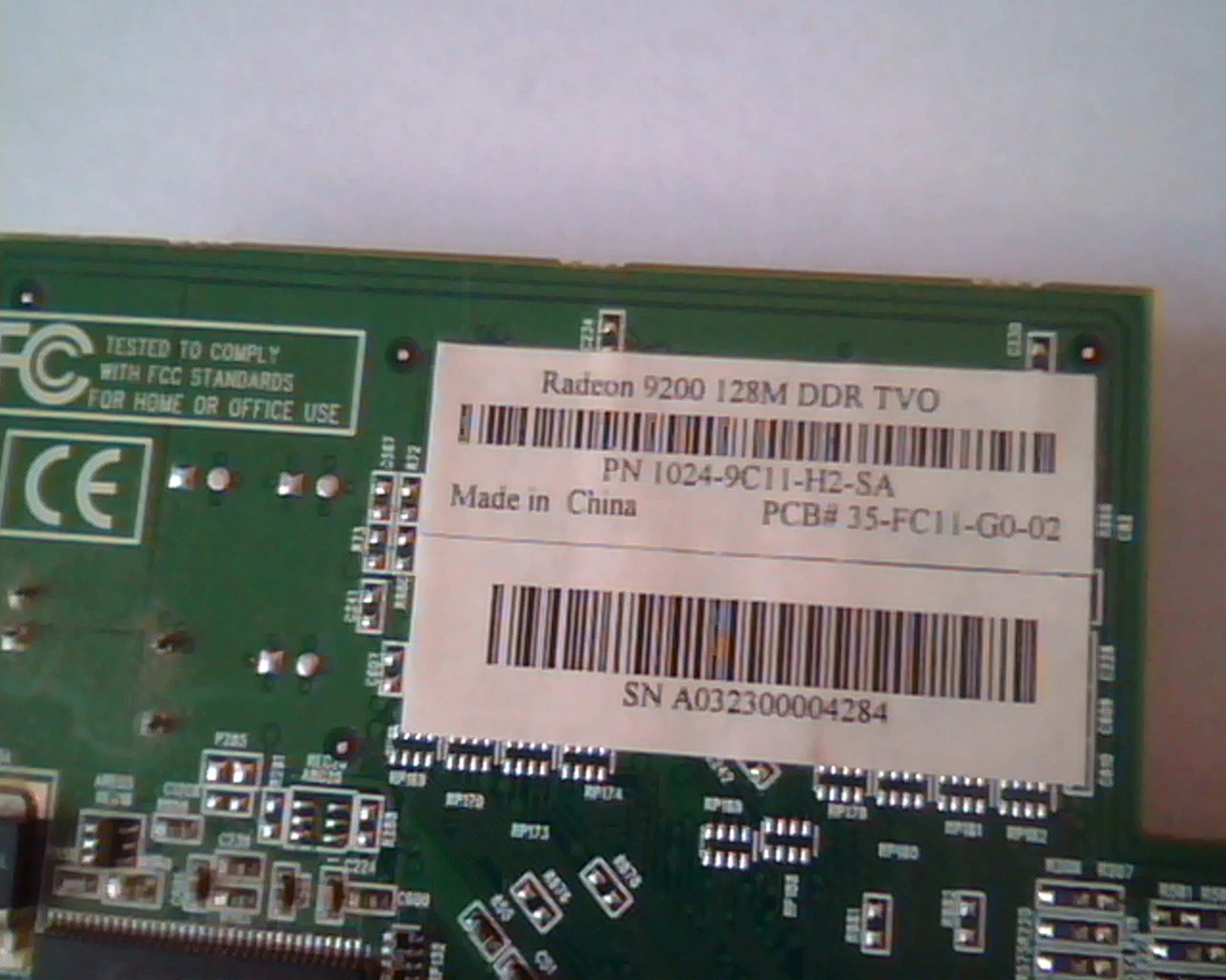 AGP card ATI Radeon 9200 128M DDR TVO 1024-9C11-H2-SA VGA TV RCA - image 3