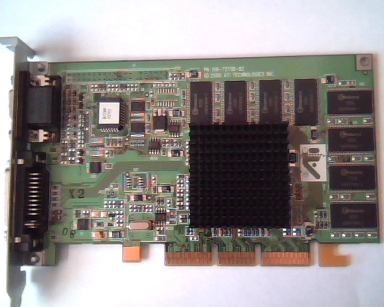 AGP card ATI 109-72700-02 R128P Mac 600-8645 630-3479 Rage 128 Pro VGA DVI