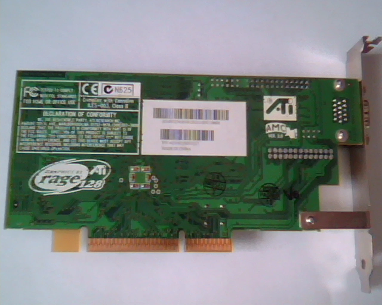 AGP card ATI 109-51800-01 R128 Rage 51803 1025181200531217 VGA - image 6