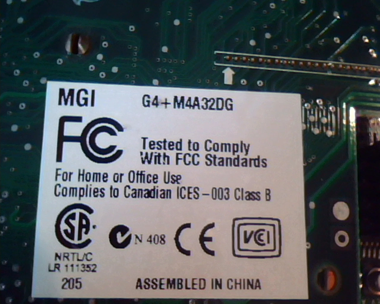 AGP card Matrox 846-0201 Rev A MGI G4+M4A32DG Rev 205 MT02910 Dual VGA - image 3