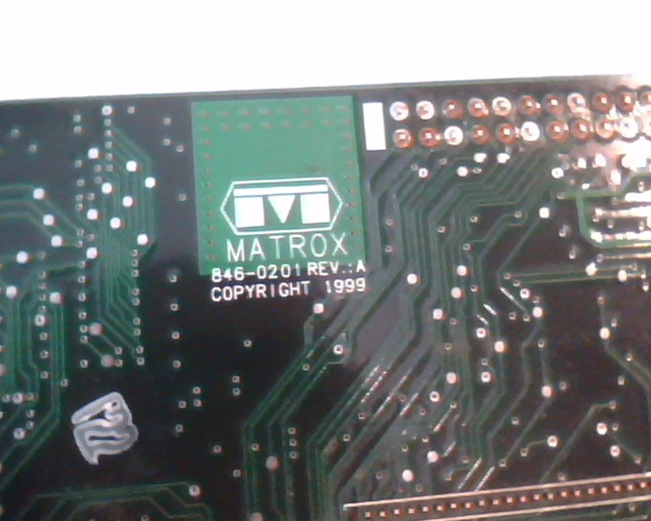 AGP card Matrox 846-0201 Rev A MGI G4+M4A32DG Rev 205 MT02910 Dual VGA - image 4