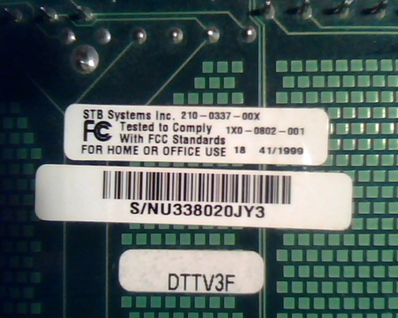 AGP card STB Systems 210-0337-003 1X0-0802-001 Rev C Video FM TV 3139 FM1236/F - image 3