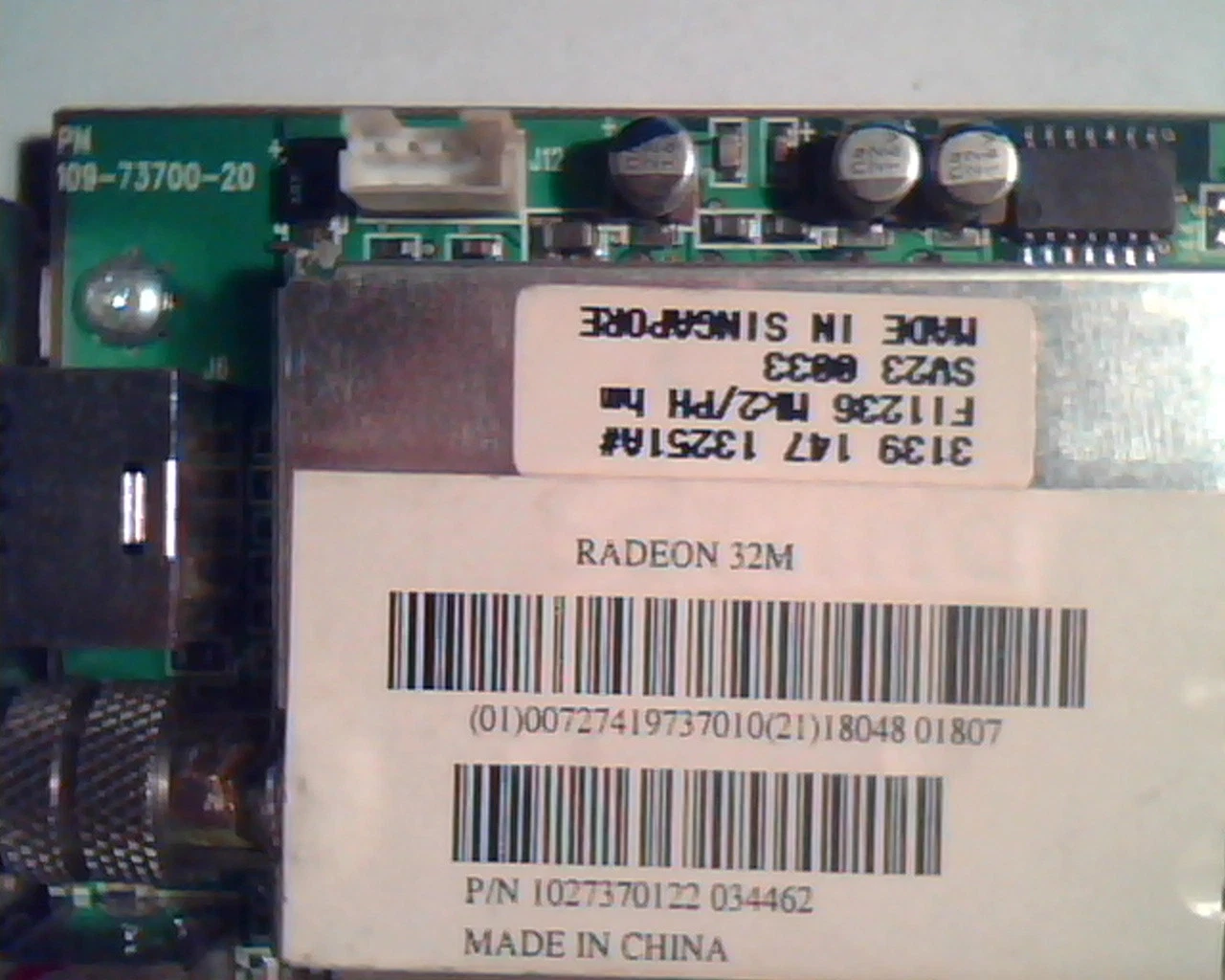 AGP card ATI 109-73700-20 Radeon 32M Rage Theater DVI Video CATV - image 2