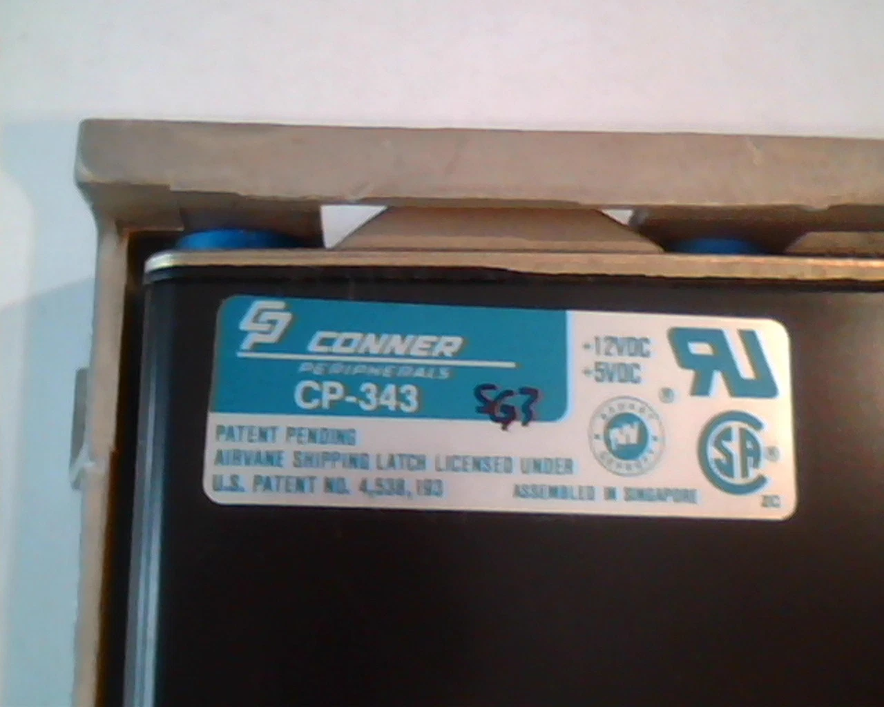 Hard Drive Disk Conner Peripherals CP-343 002 9001 - image 2