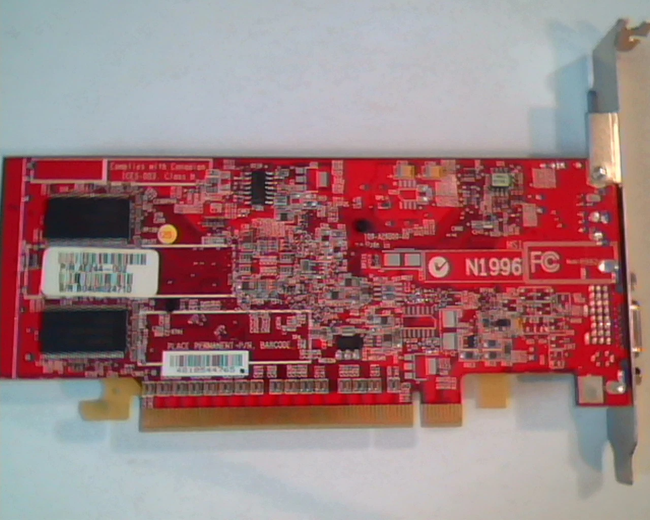 PCI-E express card 109-A26000-00 8962 Ver 100 4E244-002 TV-out VGA - image 5