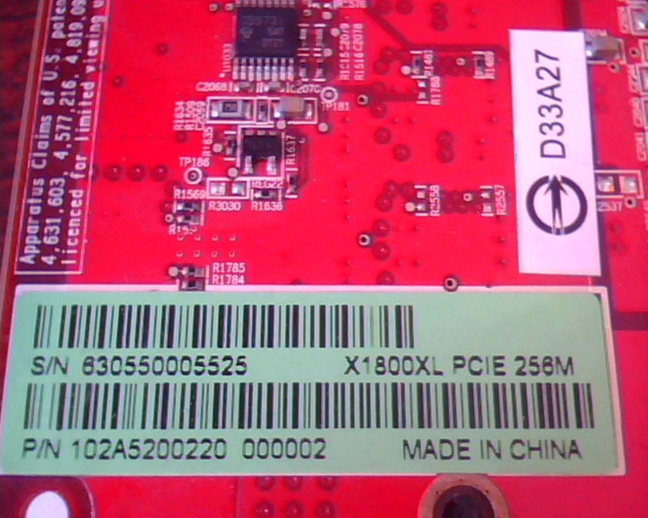 PCI-E express card ATI Radeon X1800 XL Sapphire 109-A52031-20 256M DDR3 DVI - image 4