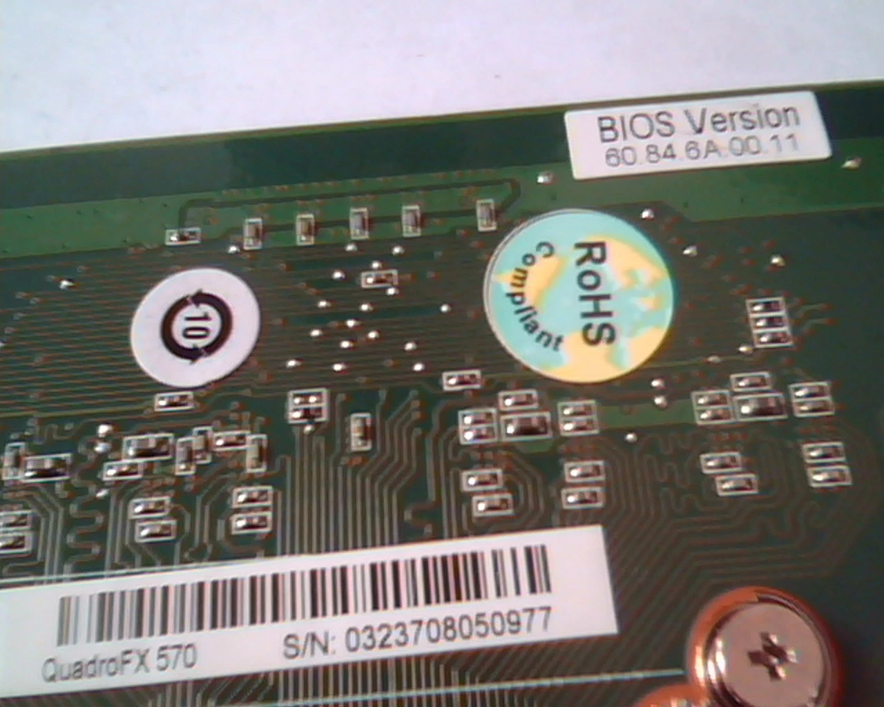 PCI-E express card Nvidia Quadro 180-10588-0002-A01 456138-001 QuadroFX570 570 - image 6