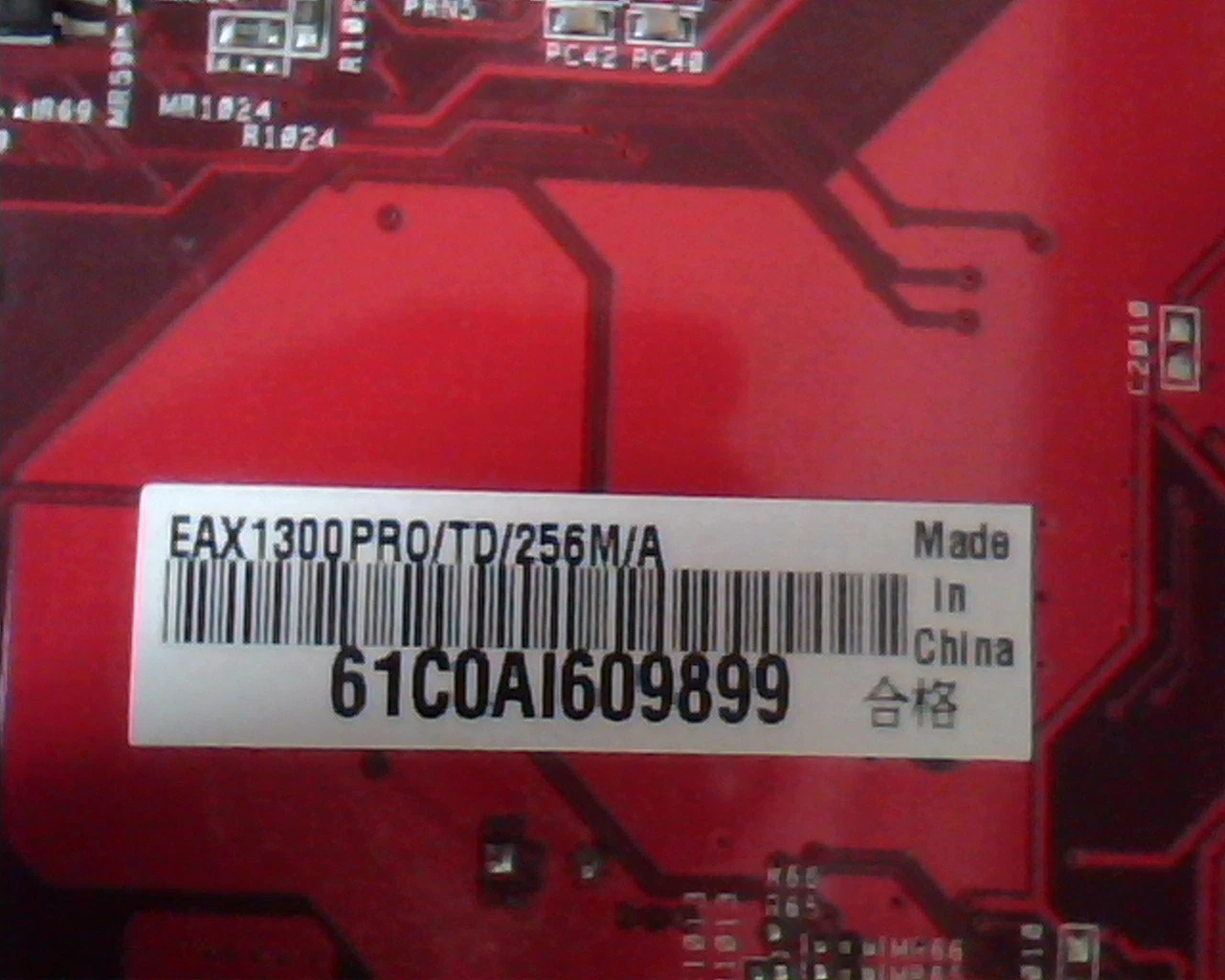 PCI-E express card ASUS A676PS Rev 1.01 EAX1300Pro 256MB DVI VGA Video - image 3