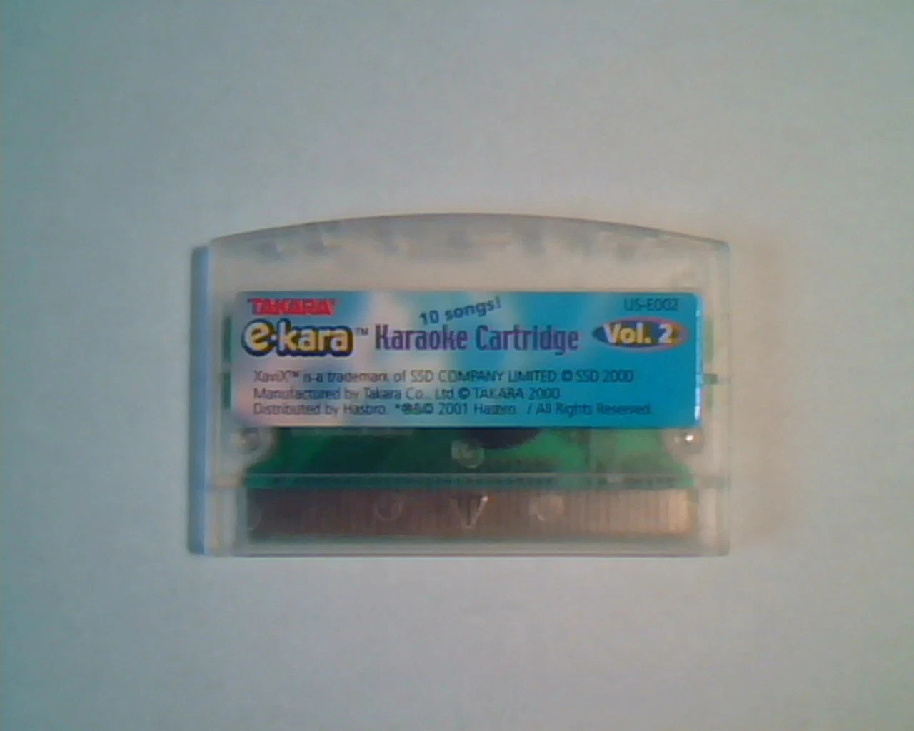 Takara e-kara Kareoke Cartridge Vol.2 - 10 songs XaviX SSD Company US-E002