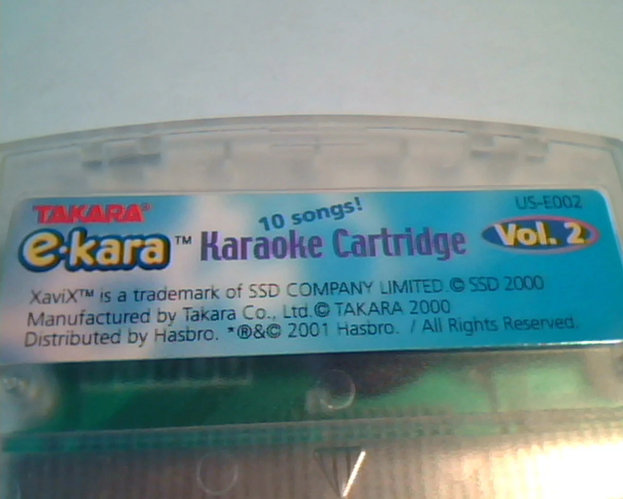 Takara e-kara Kareoke Cartridge Vol.2 - 10 songs XaviX SSD Company US-E002 - image 2