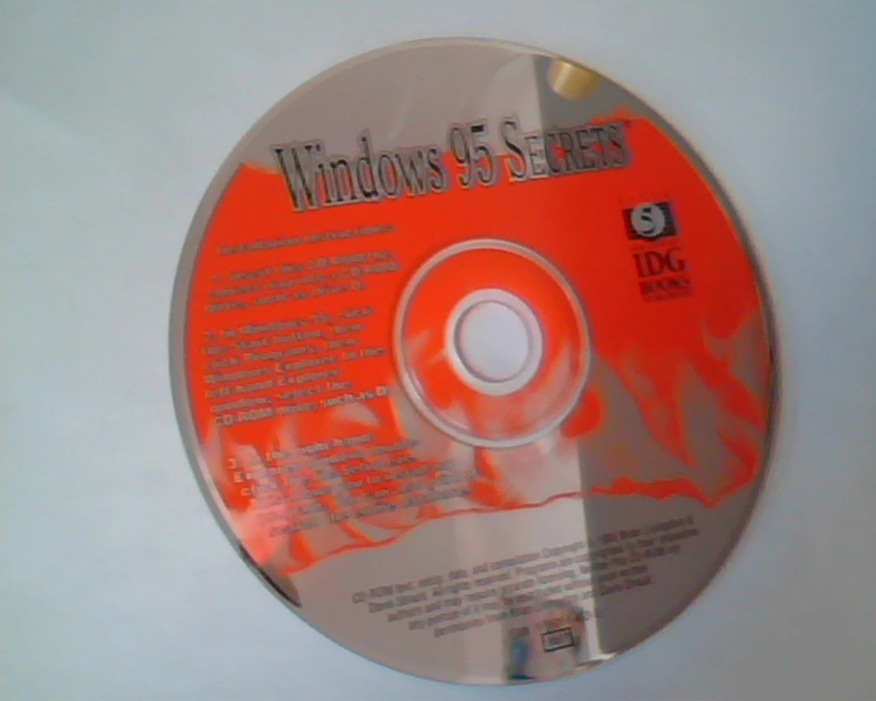CD Windows 95 Secrets IDG Books installation 1-56884-453-0