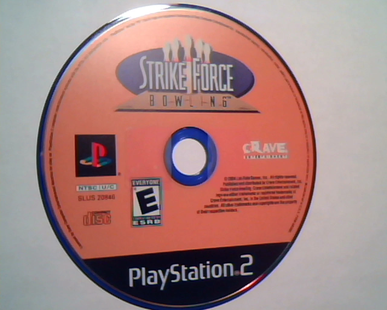CD Strike Force Bowling PlayStation2 game playstation SLUS 20846