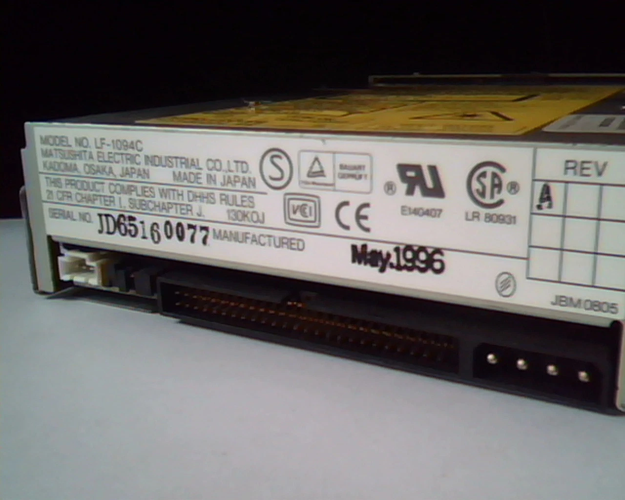 CD Drive Matsushita LF-1094C May 1996 CD2030 184691-201 rev A - image 2