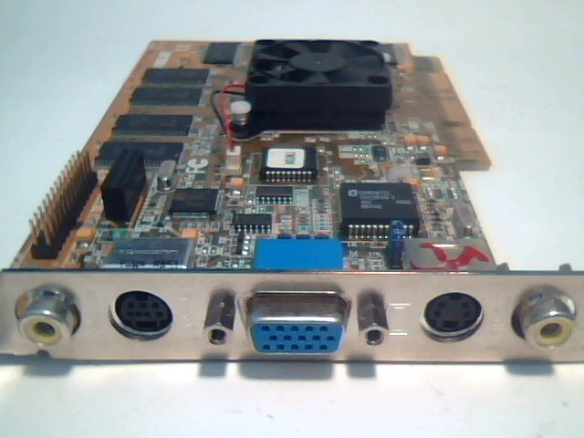 AGP Video Graphics Card ASUS V3400TNT TV 16M Rev 1.03 VGA S-Video Comp ✅TESTED - image 3