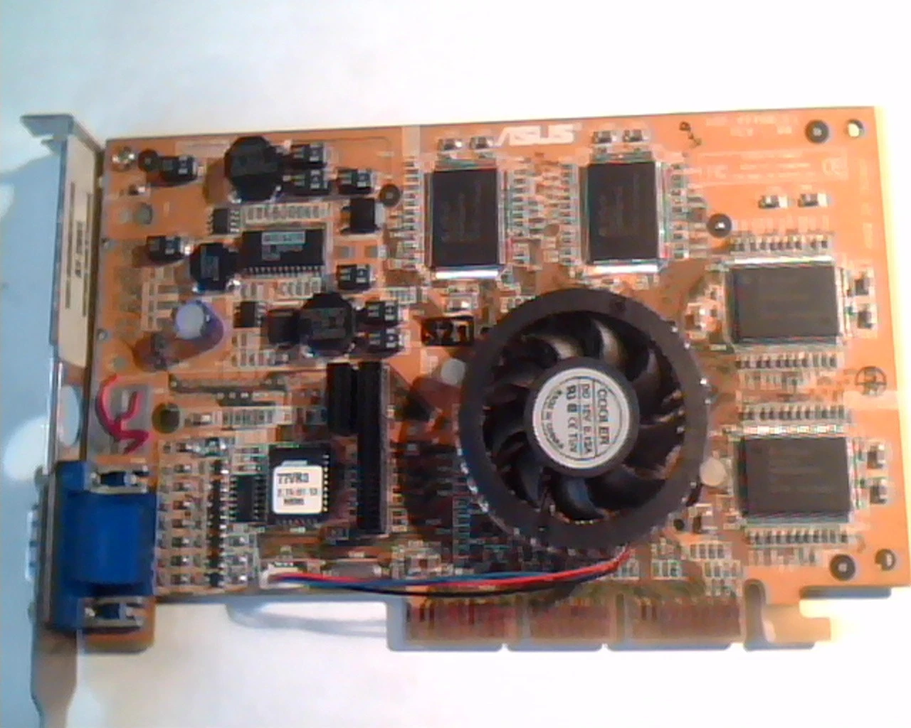 AGP Video Graphics Card ASUS V7700 (D) Rev 1.00 C1V084 32M A01 VGA ✅TESTED