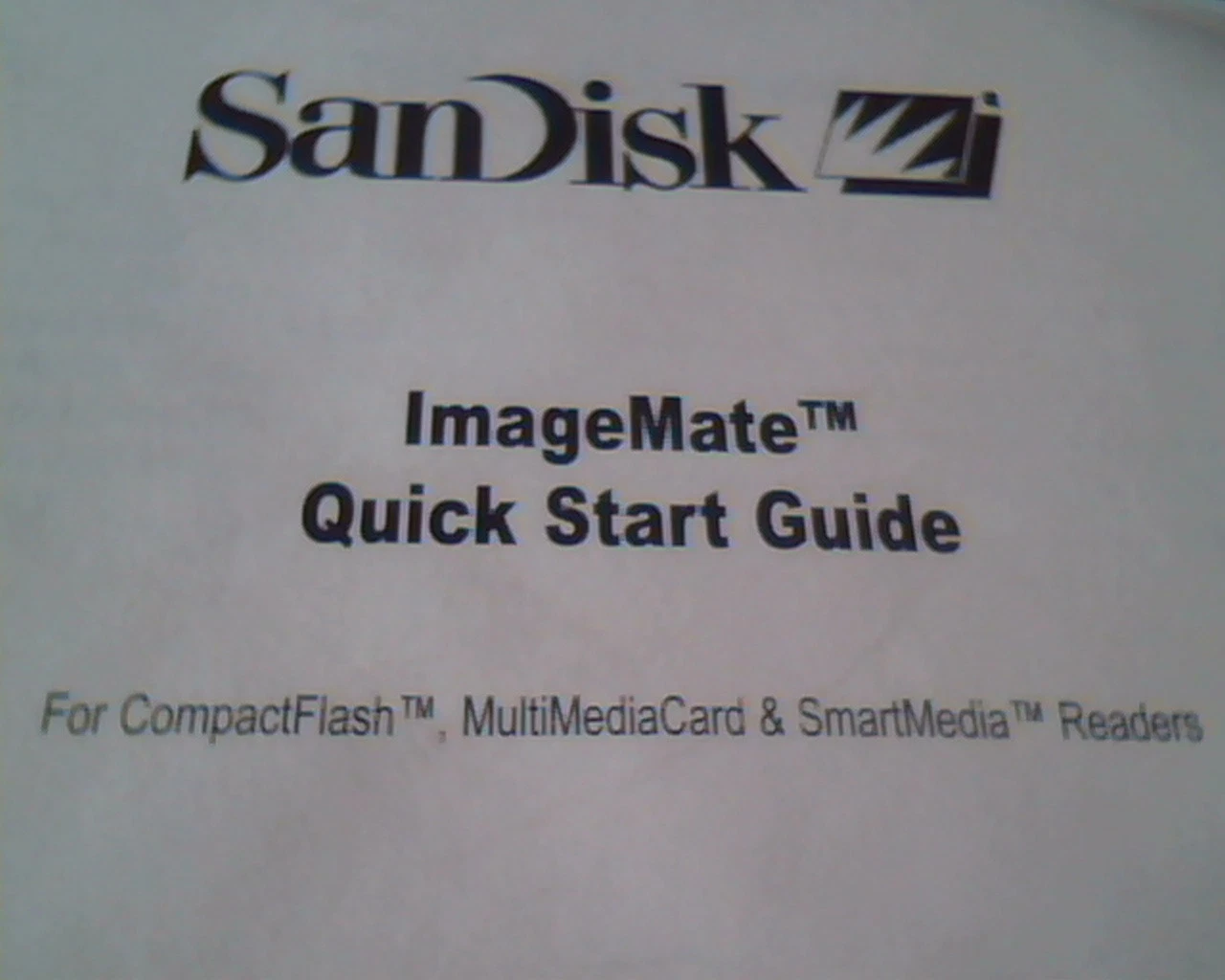 SanDisk ImageMate Quick Start Guide and Installation CD Ver 2.01 Mac SmartMedia - image 4