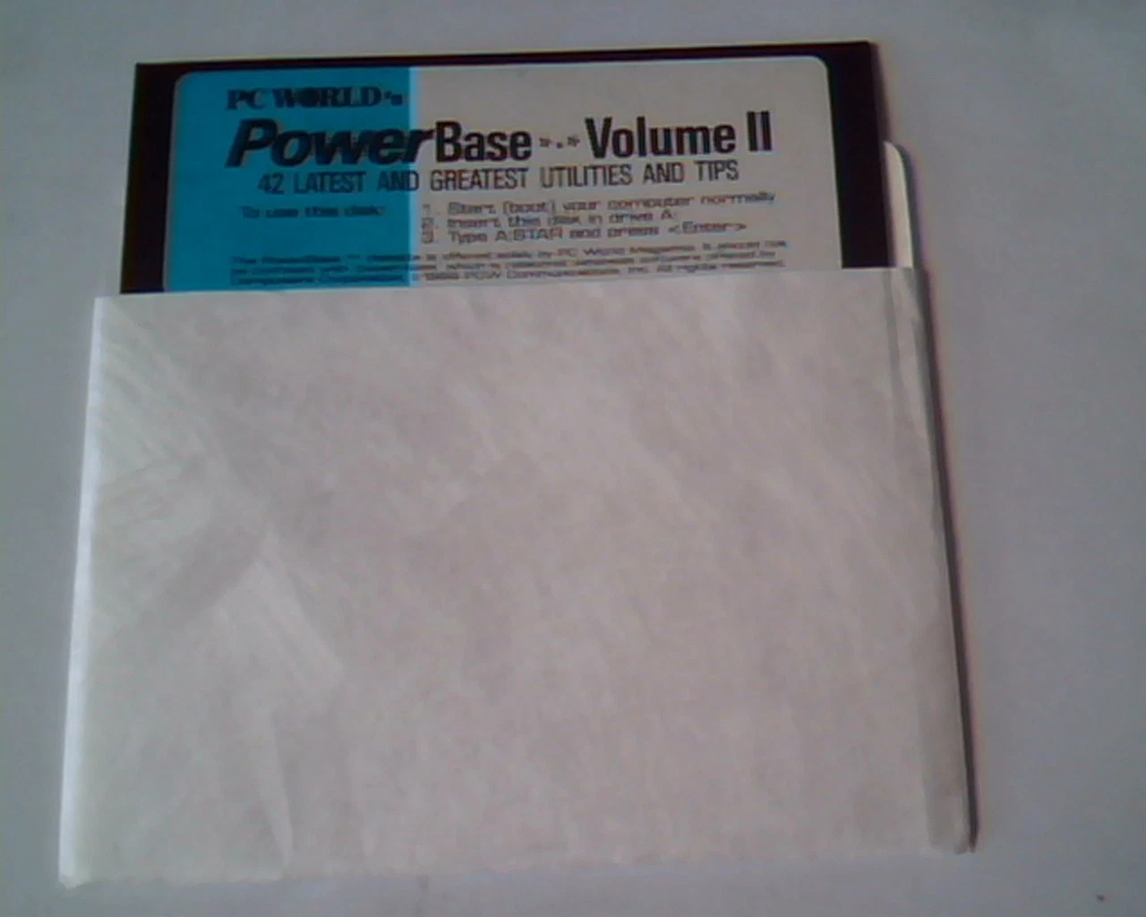 Floppy Disk PC World PowerBase Volume II 2 - latest utilities and tips