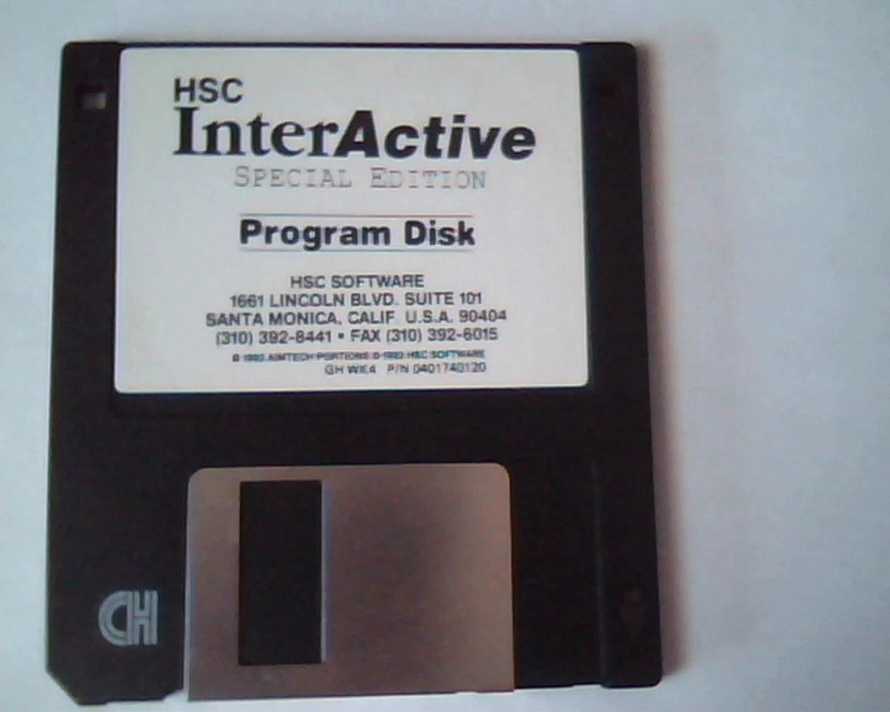 Floppy Disk HSC InterActive Special Edition Program Disk 0401740120 Aimtech
