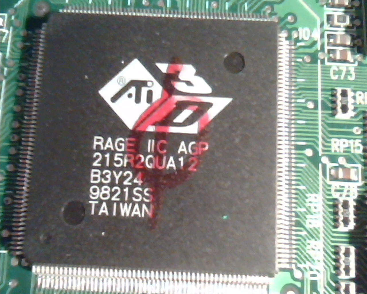PCI card ATI Rage IIC agp 109-38800-20 1023883820 VGA 38816 - image 4
