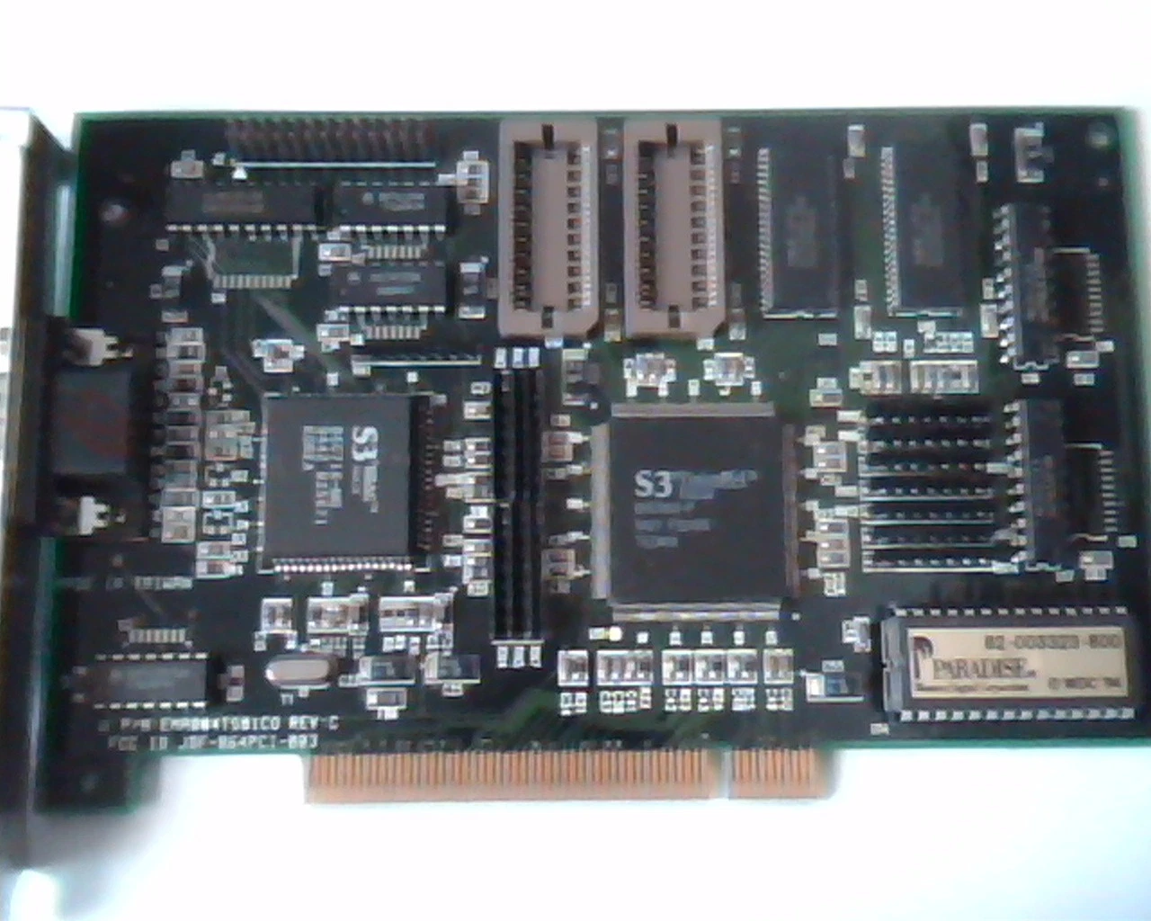 PCI card PCID64 S3 EMA004TS01CO Rev C JDF-864PCI-003 62-003323-800 VGA WDC