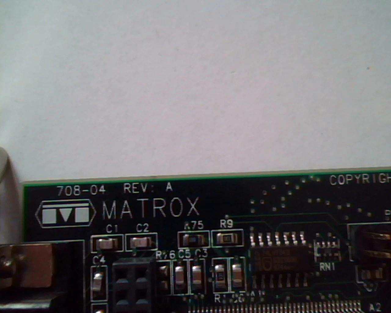 PCI card Matrox 708-04 Rev A MGI MIL2P/4/HPC 5064-3389 DVI VGA MGA-2164WP-C - image 2