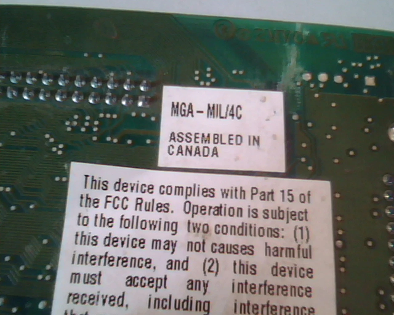 PCI Video Card Matrox 590-05 Rev B MGA-MIL/4C MGI DVI VGA IS-MGA-2064W-R3 - image 5